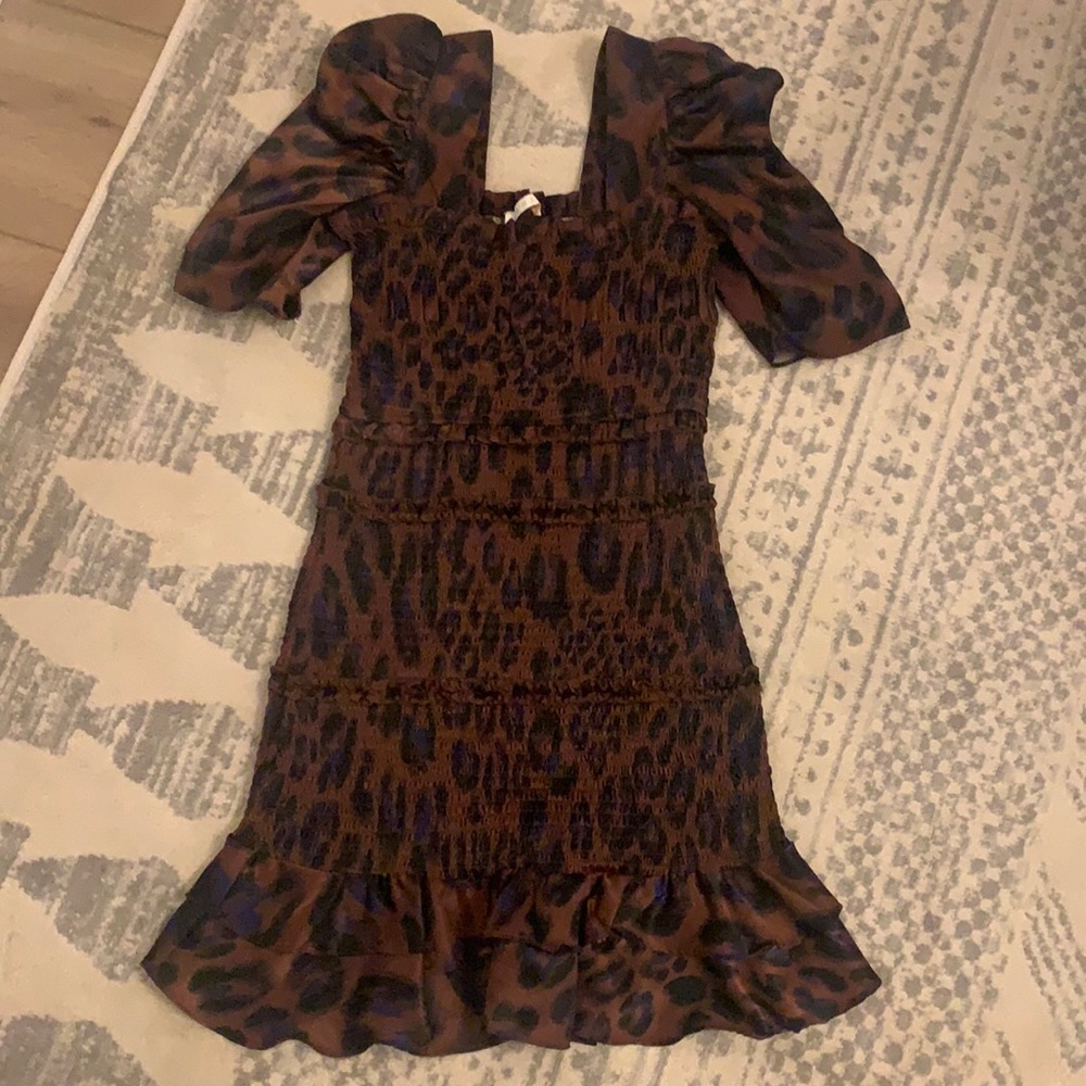 Karlie smocked mini dress